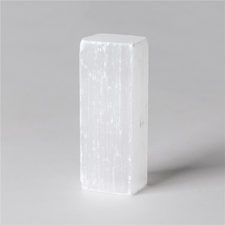 Natural Selenite Small Square Raw Stone Material