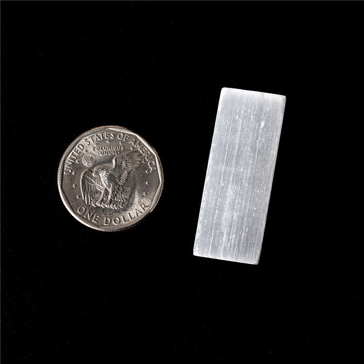 Natural Selenite Small Square Raw Stone Material
