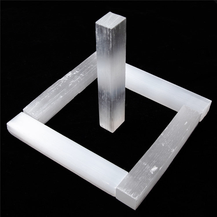 3/8/12cm Rectangular Square Natural Selenite