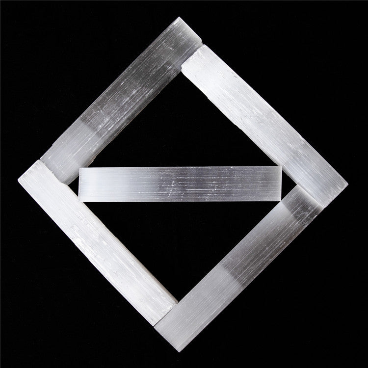 3/8/12cm Rectangular Square Natural Selenite