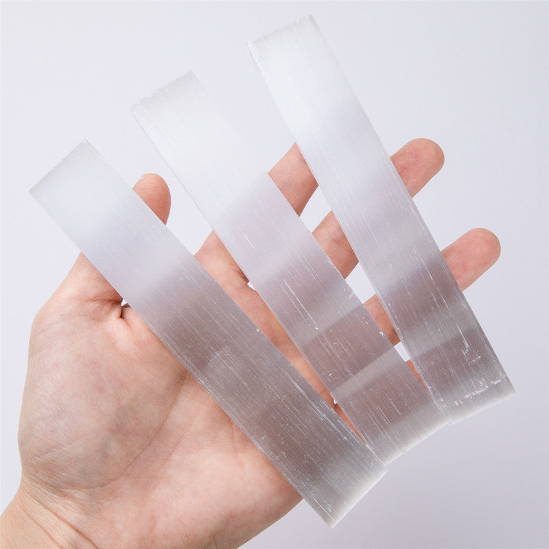 3/8/12cm Rectangular Square Natural Selenite