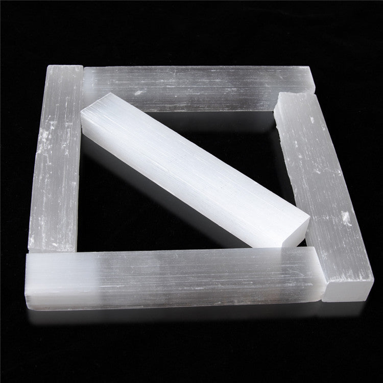 3/8/12cm Rectangular Square Natural Selenite