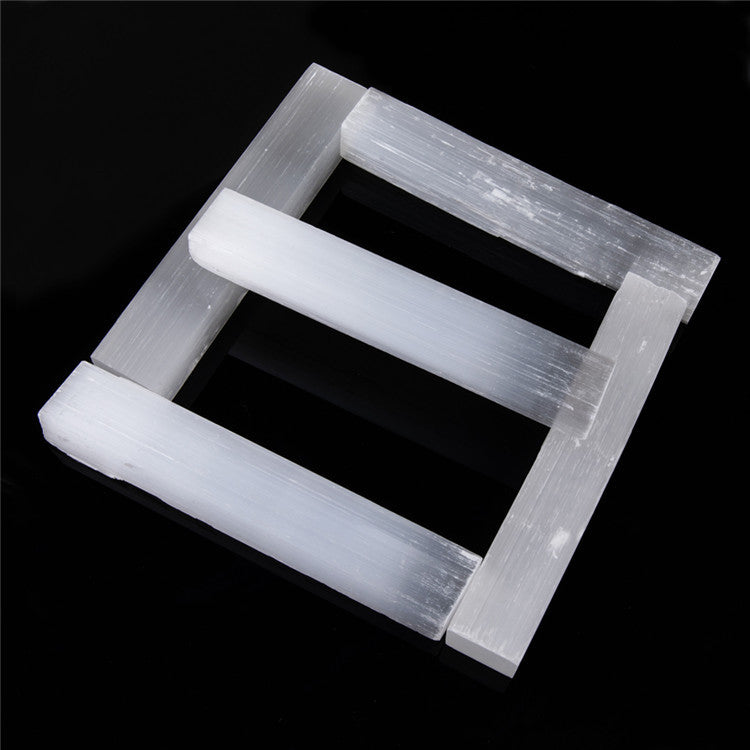 3/8/12cm Rectangular Square Natural Selenite