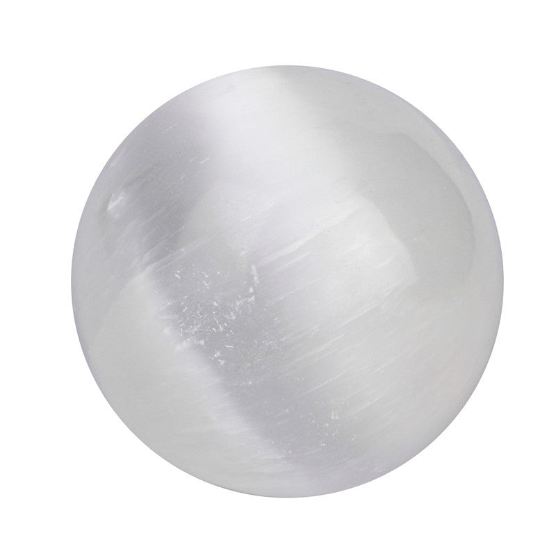 Natural Selenite Round Crystal Decorative sphere