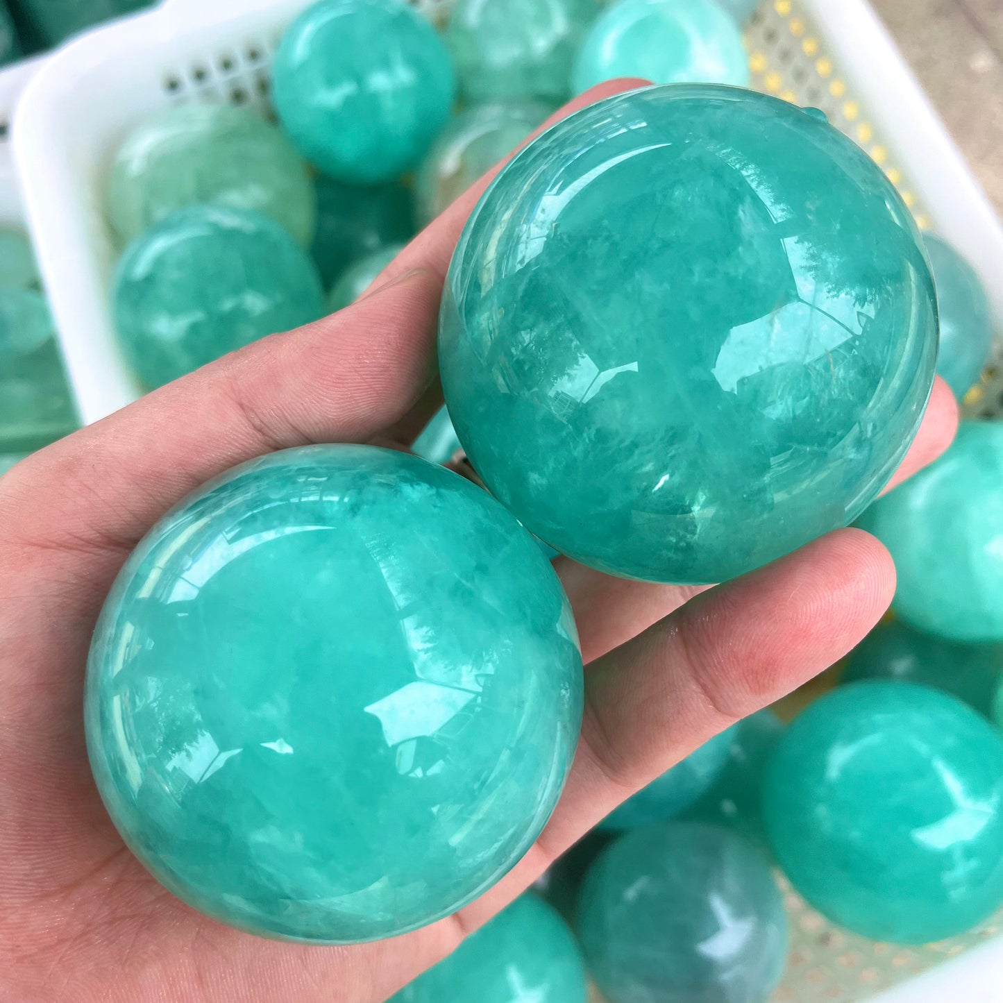 Blue Fluorite Sphere