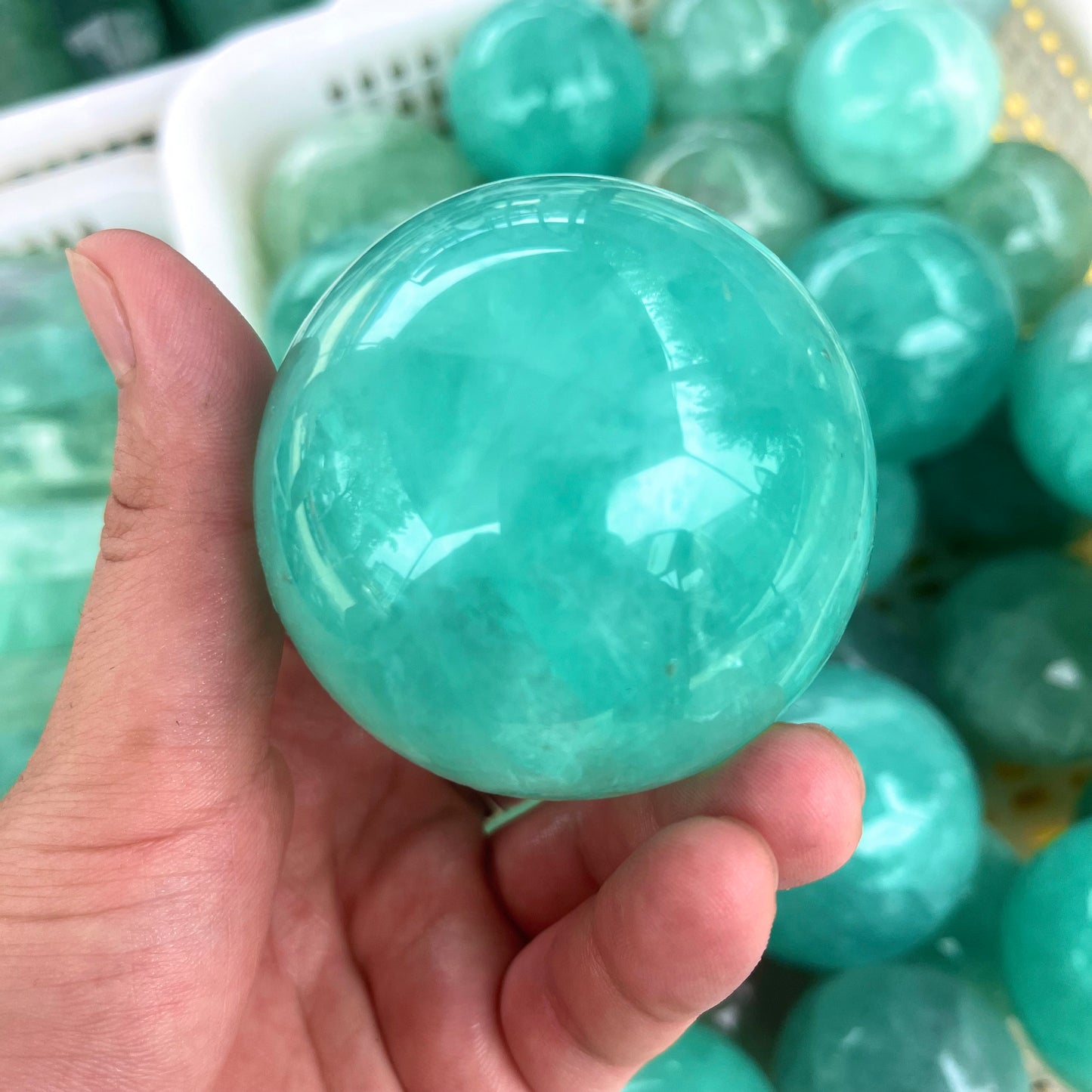 Blue Fluorite Sphere