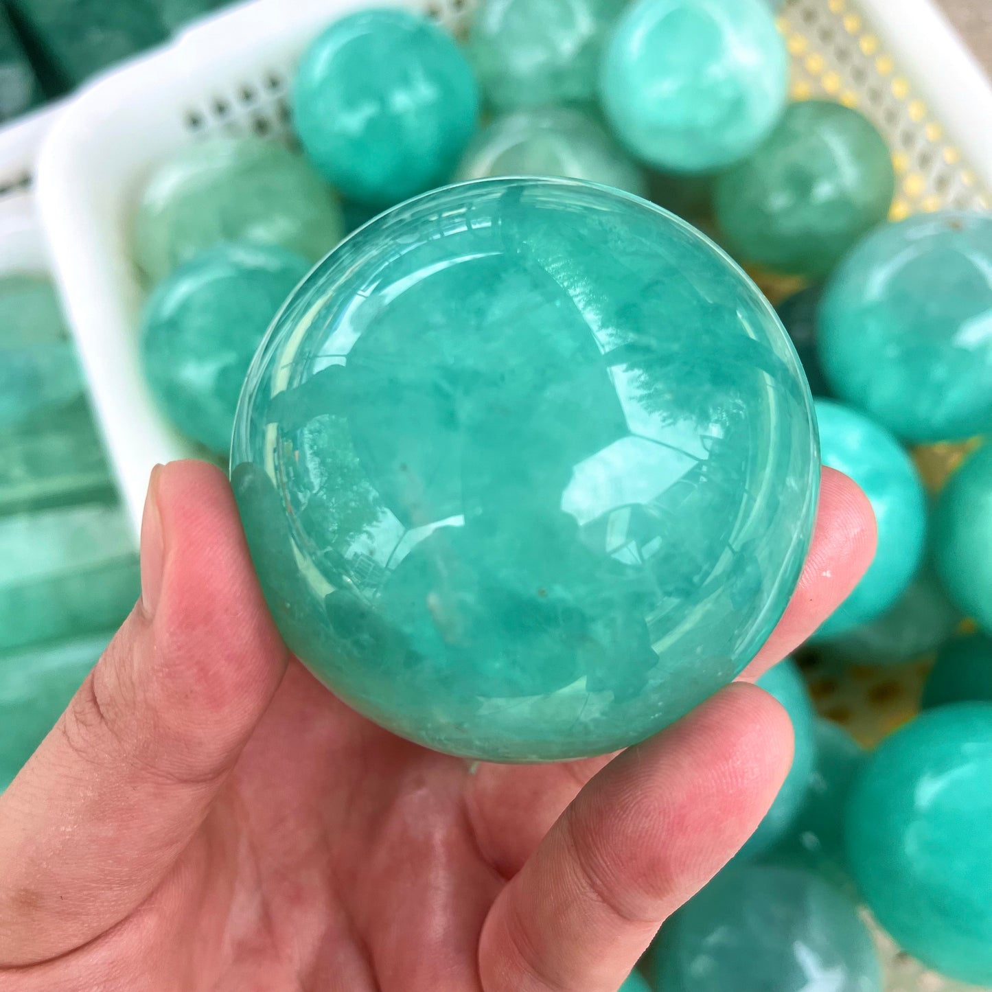Blue Fluorite Sphere