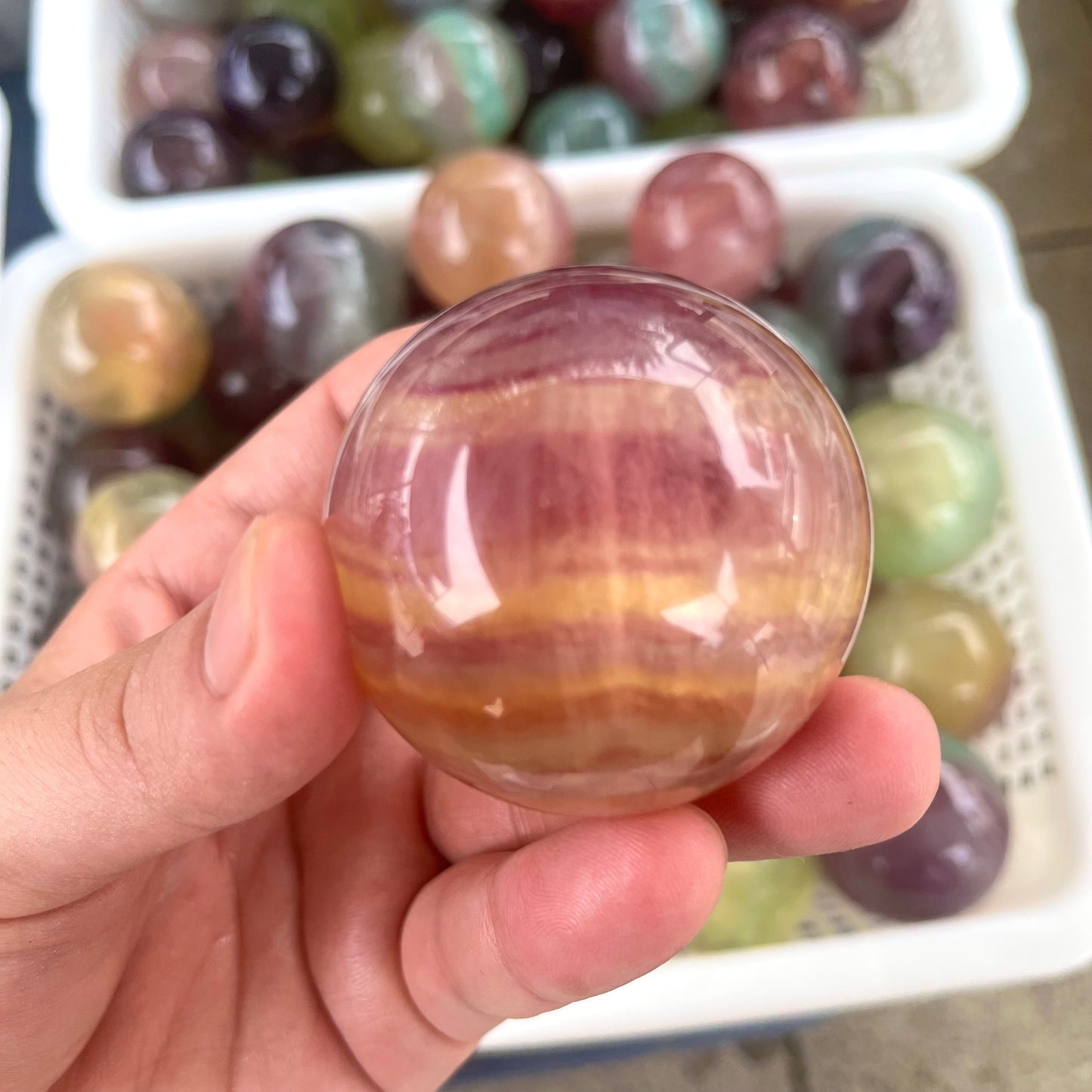 Candy Fluorite Sphere