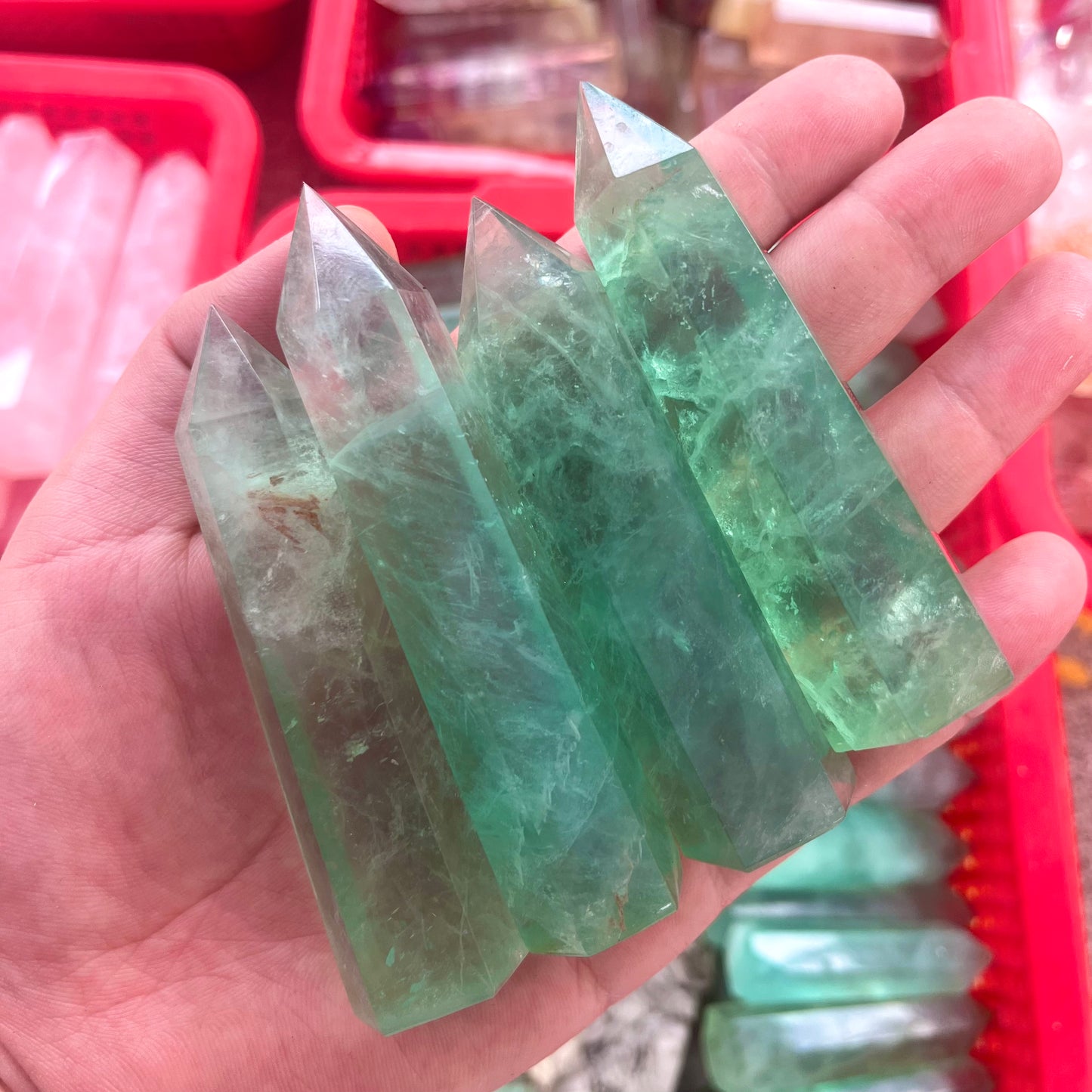 Green Fluorite Tower