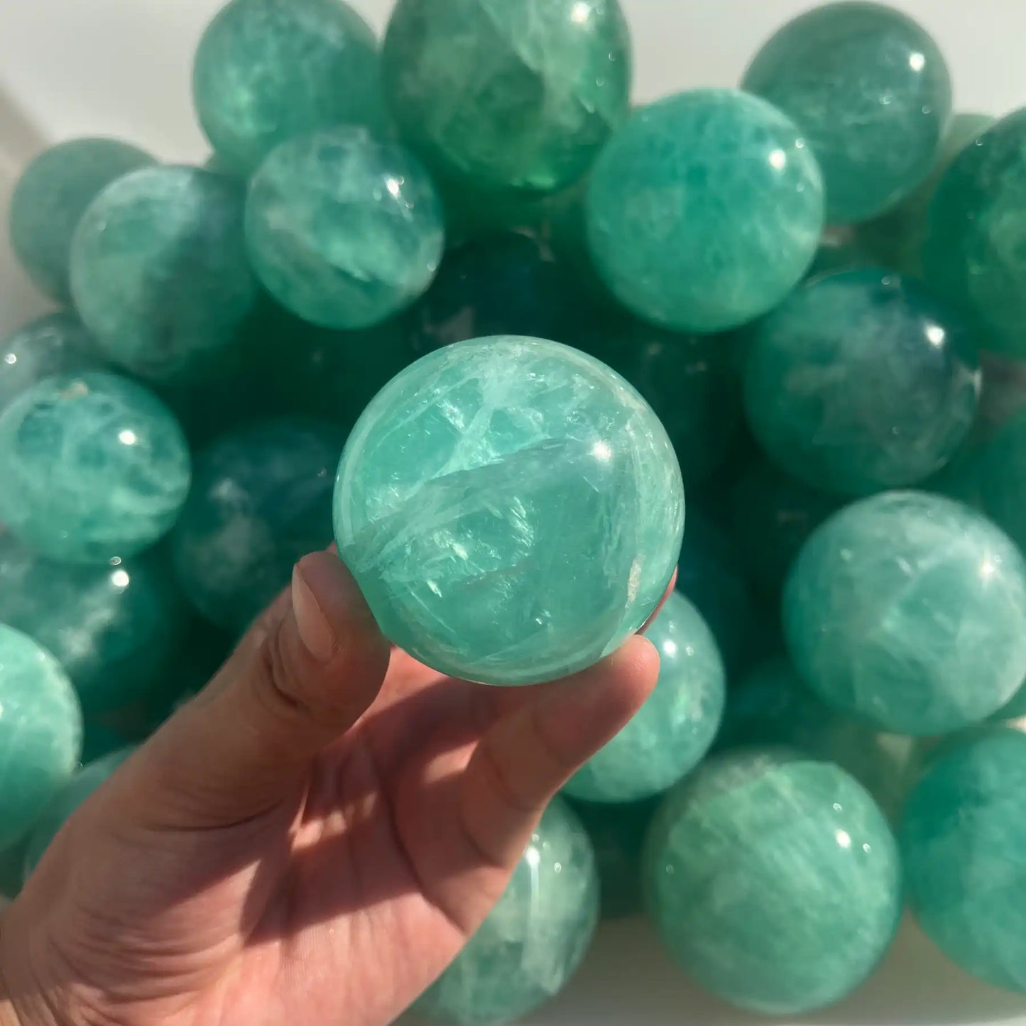 Blue Fluorite Sphere