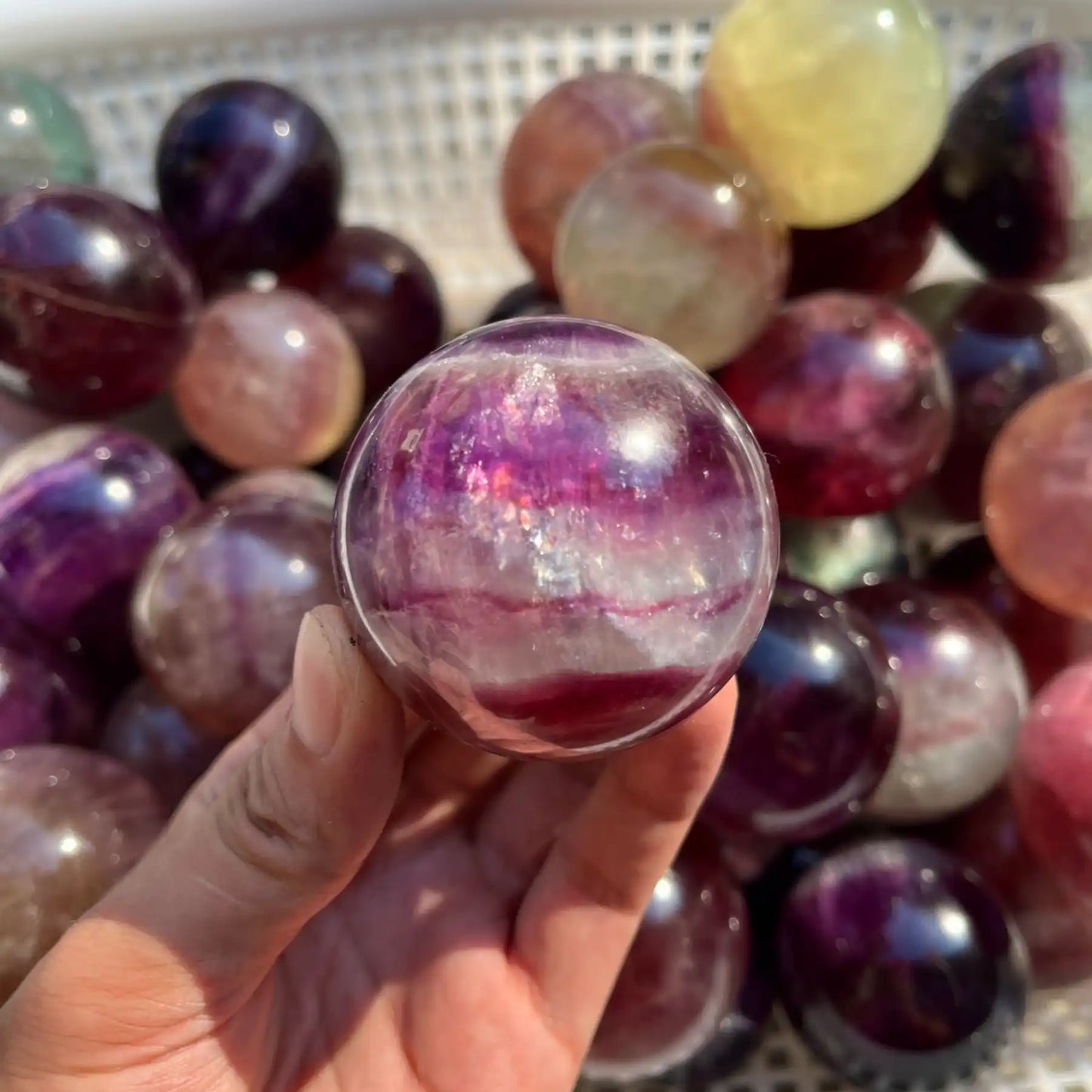 Candy Fluorite Sphere