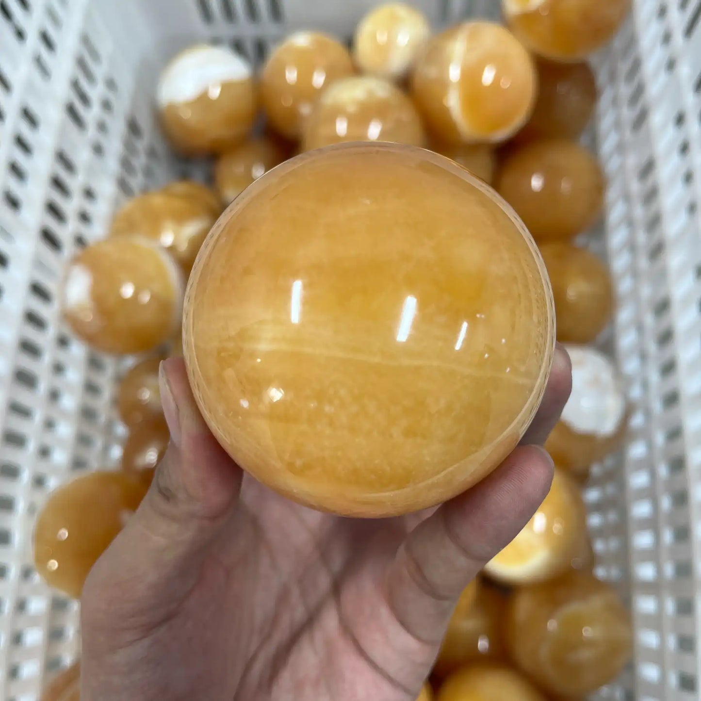 Yellow Calcite Sphere