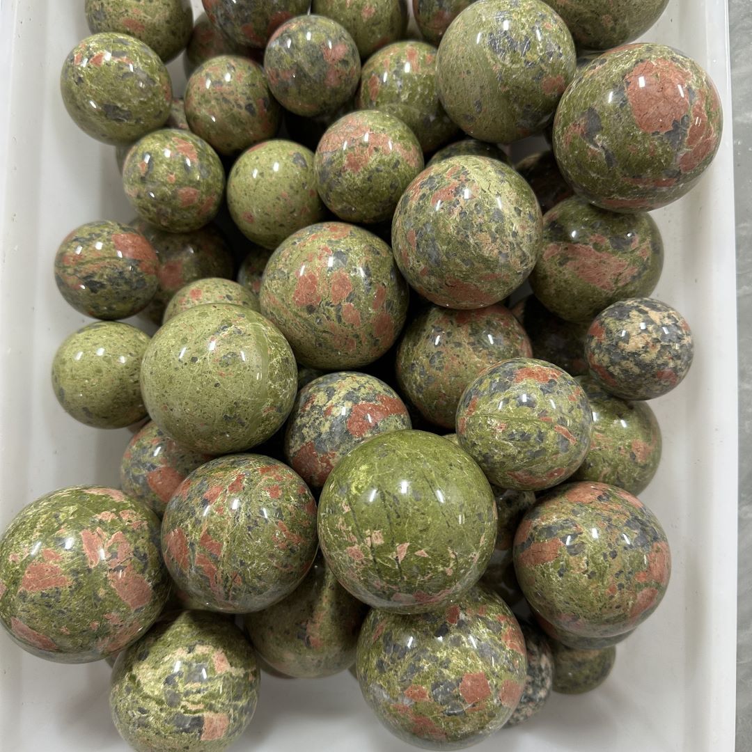 Unakite sphere