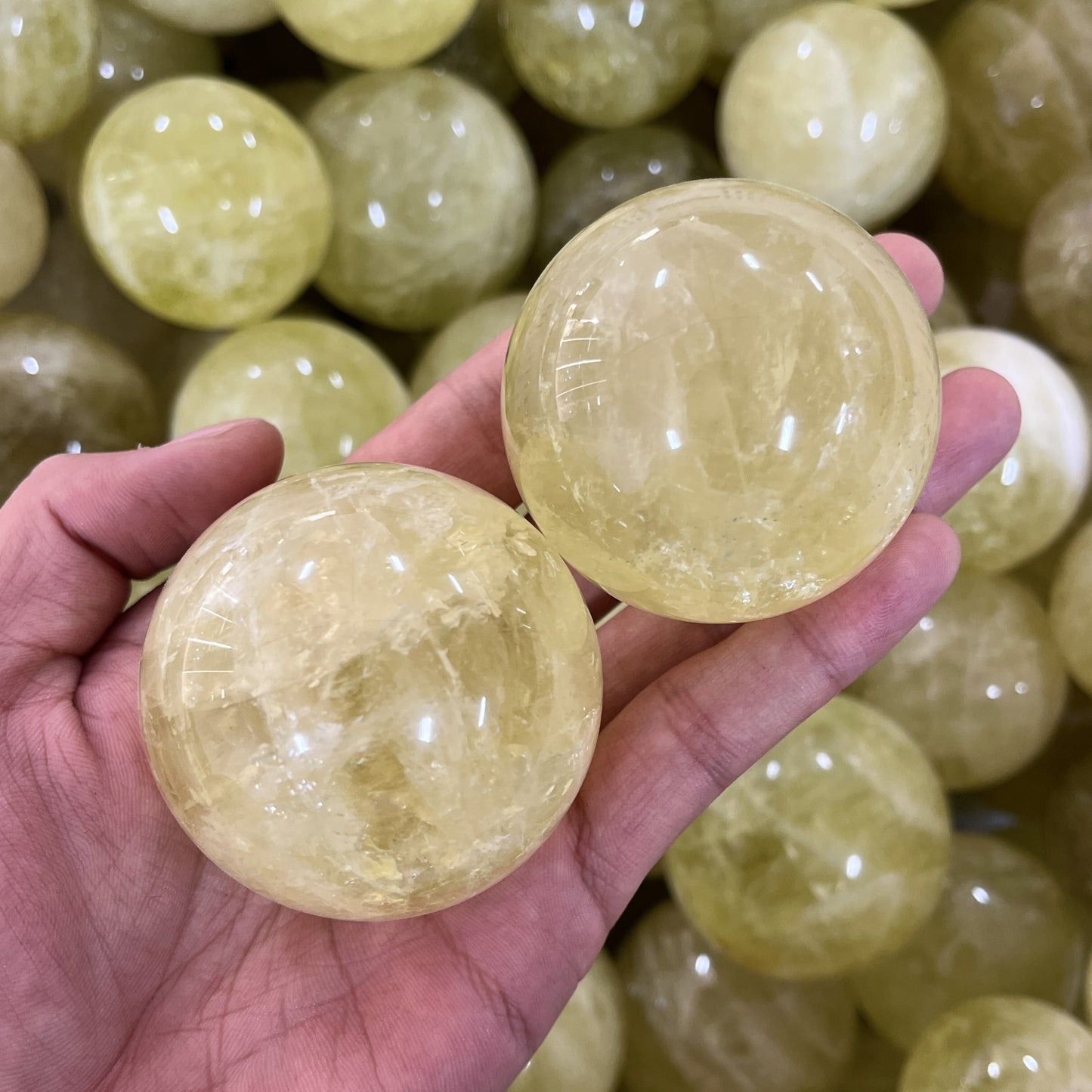 Lemon Citrine Sphere