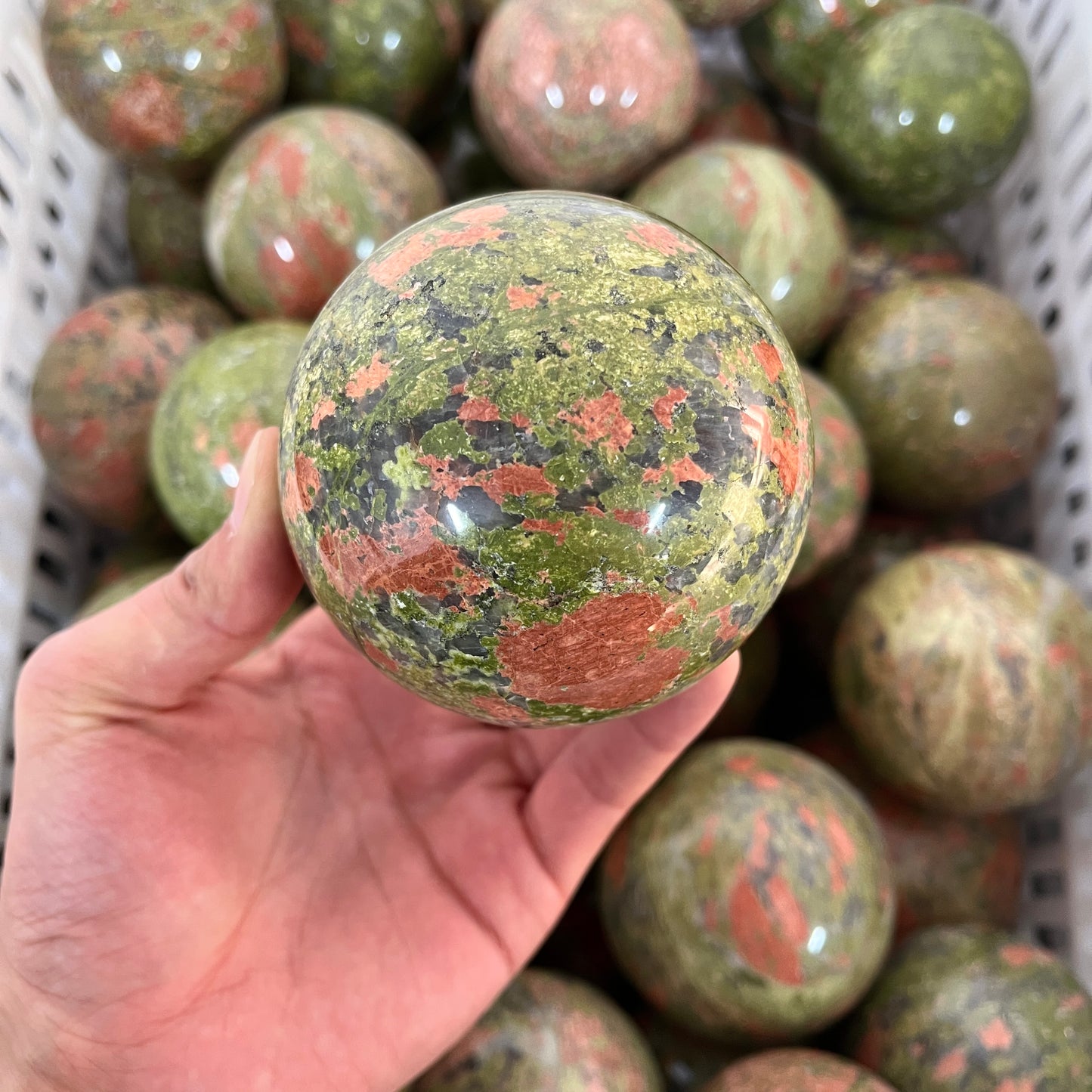 Unakite Sphere