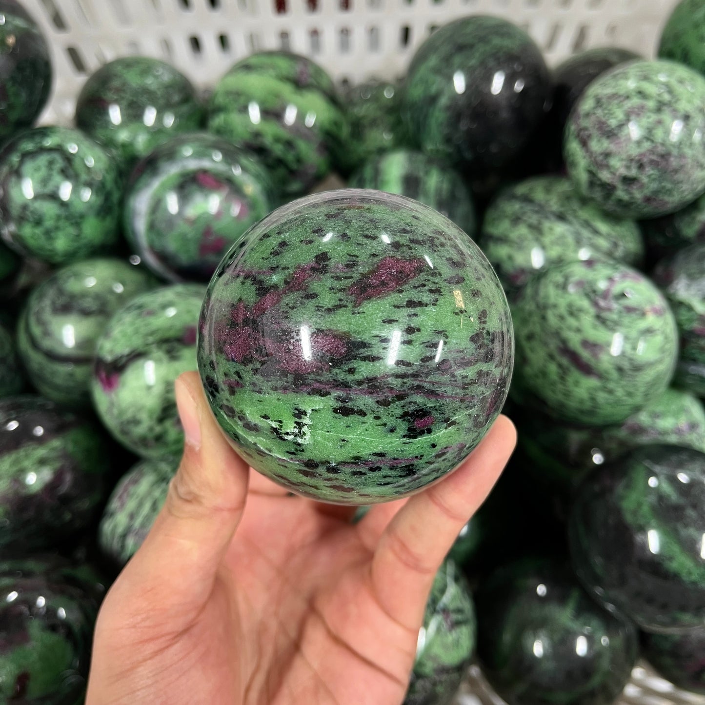 Ruby Zoisite Sphere
