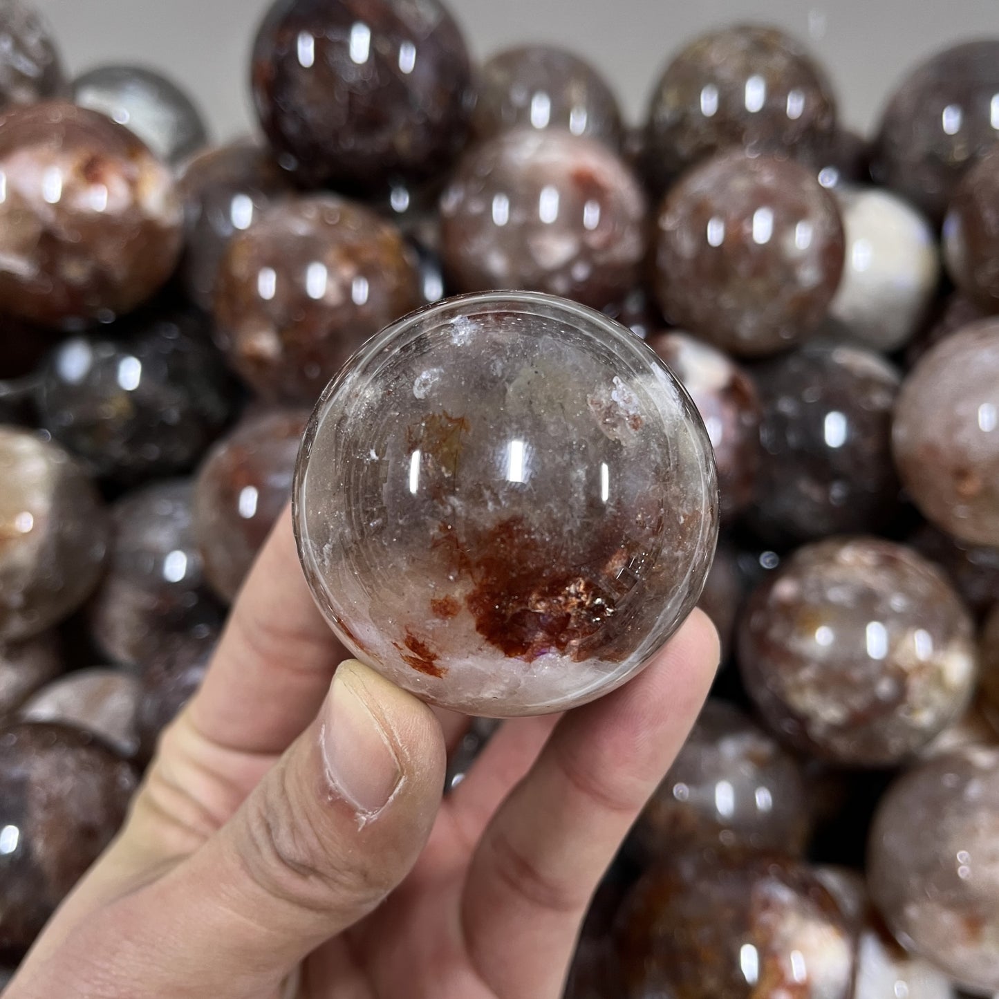 Tanzania Fire Quartz Sphere