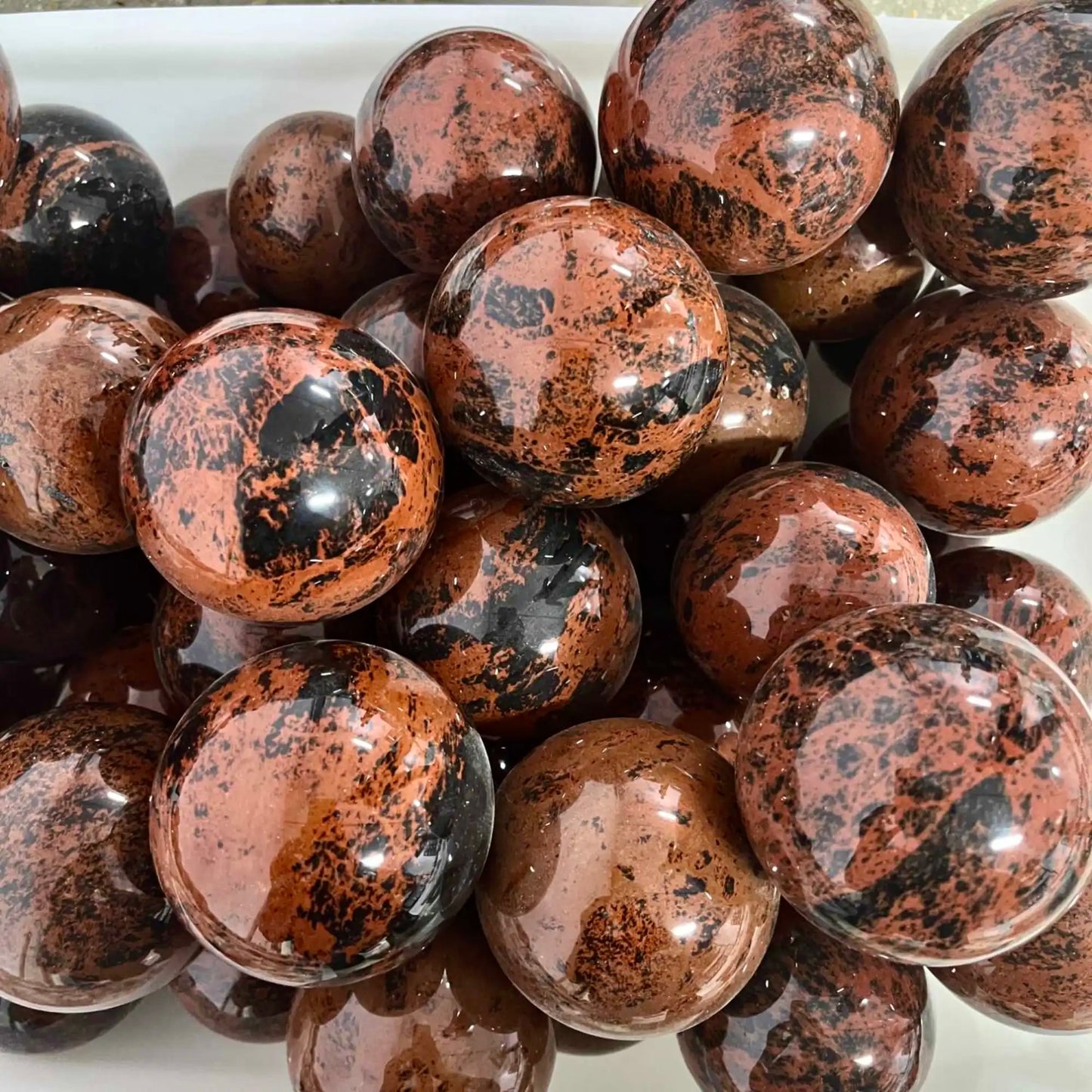 Mahogany Obsidian Sphere