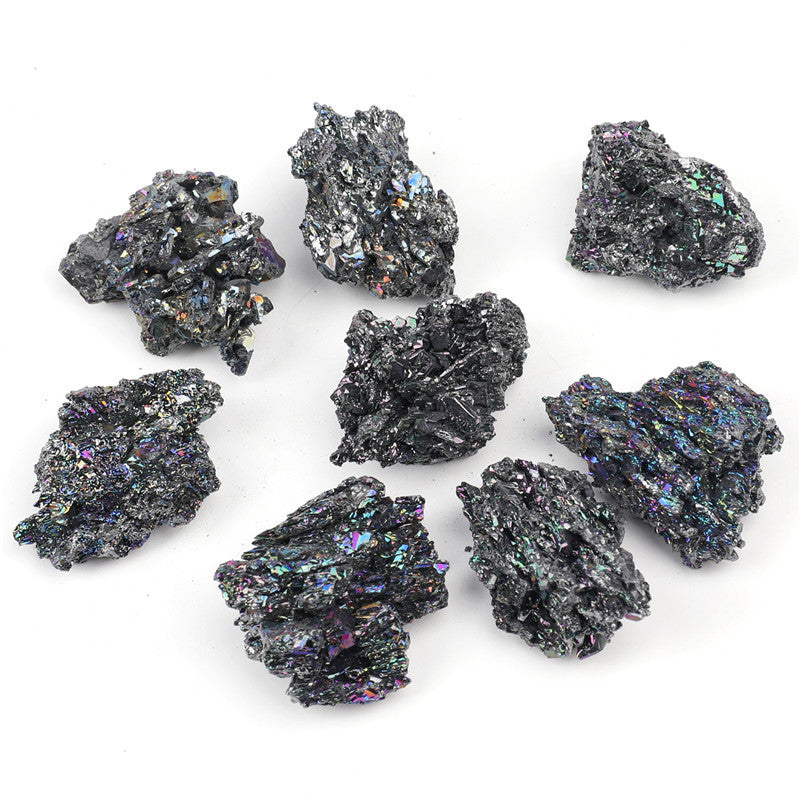 Natural coal crystal rough stone