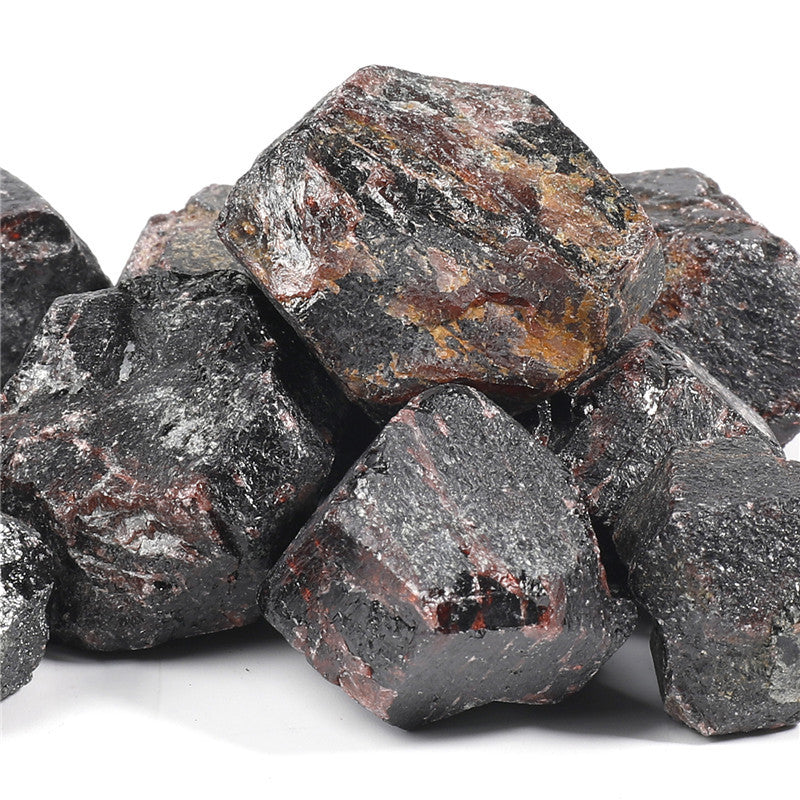 Natural garnet specimen box