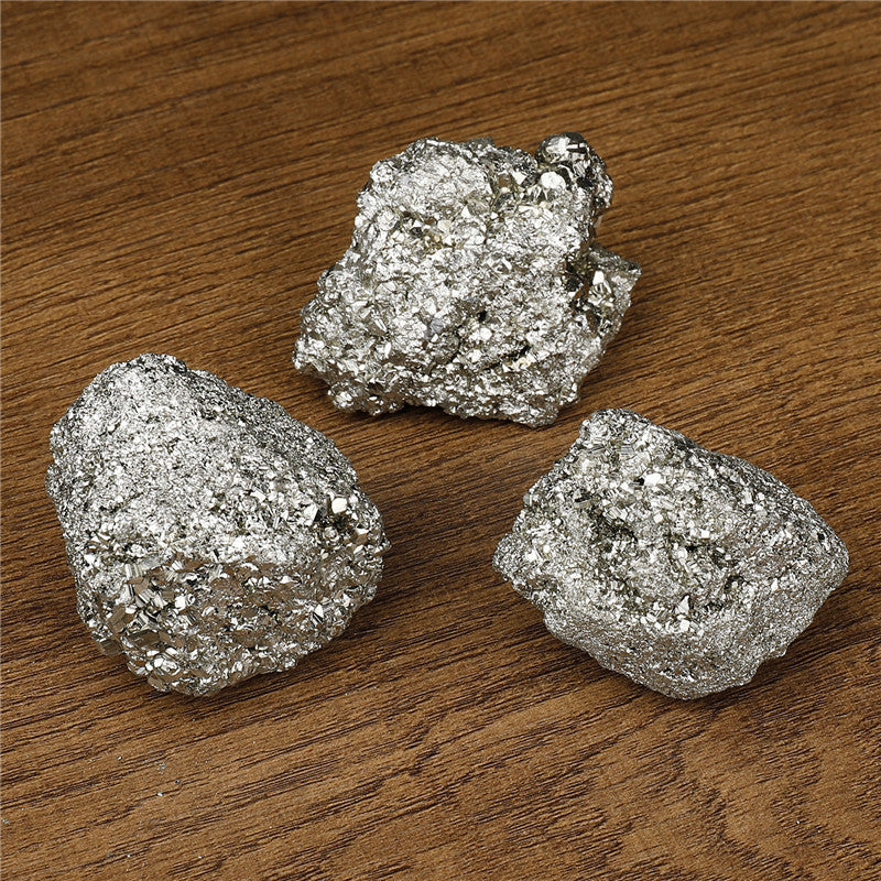 Natural pyrite rough stone box set