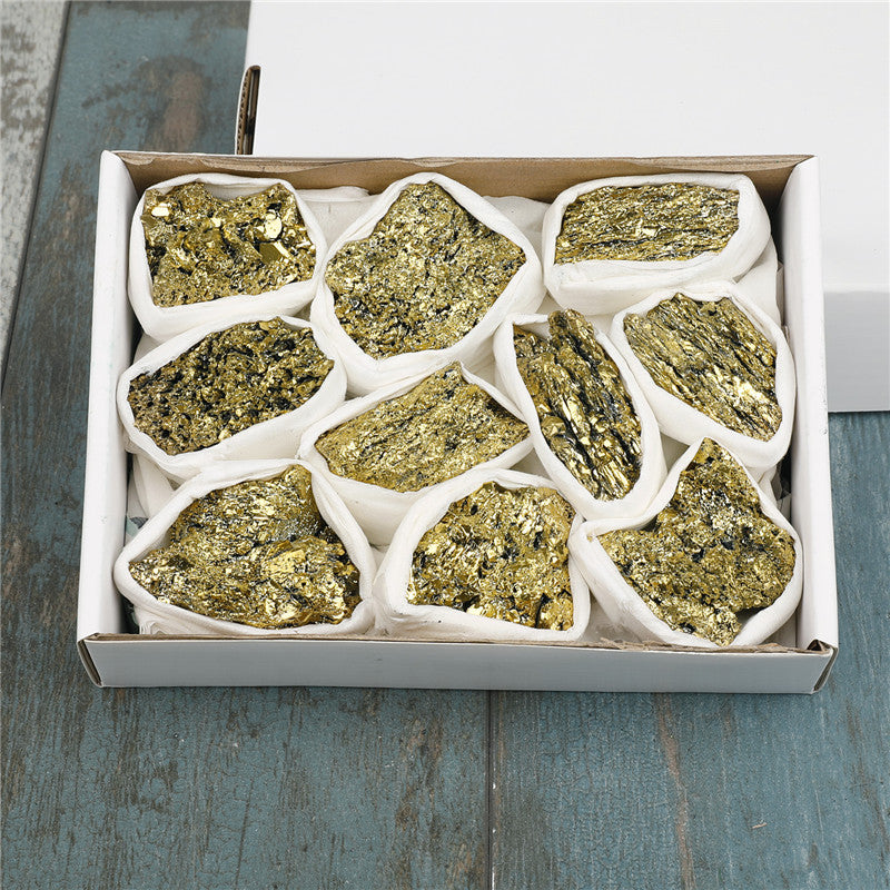 5 colors available Natural raw crystal coal crystal box set