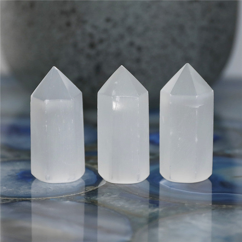 Natural Selenite Point