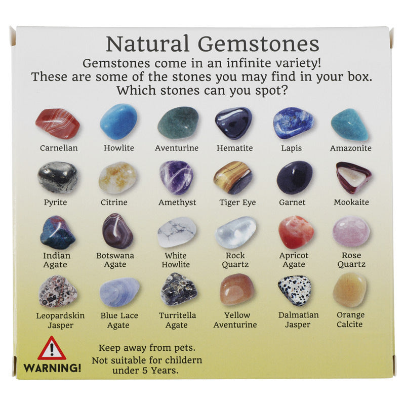 20 types of natural crystal mineral specimens mixed with gemstones