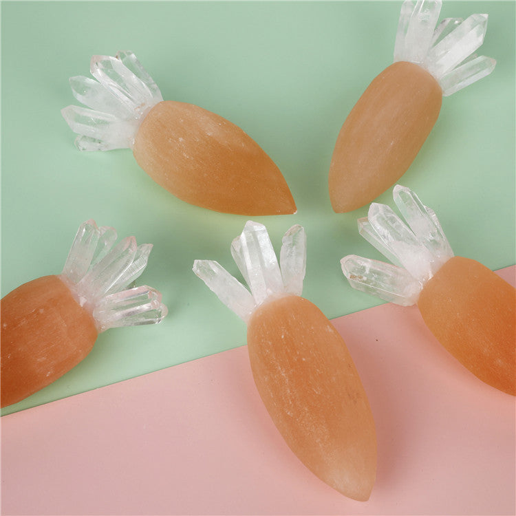 Natural Selenite Carrot