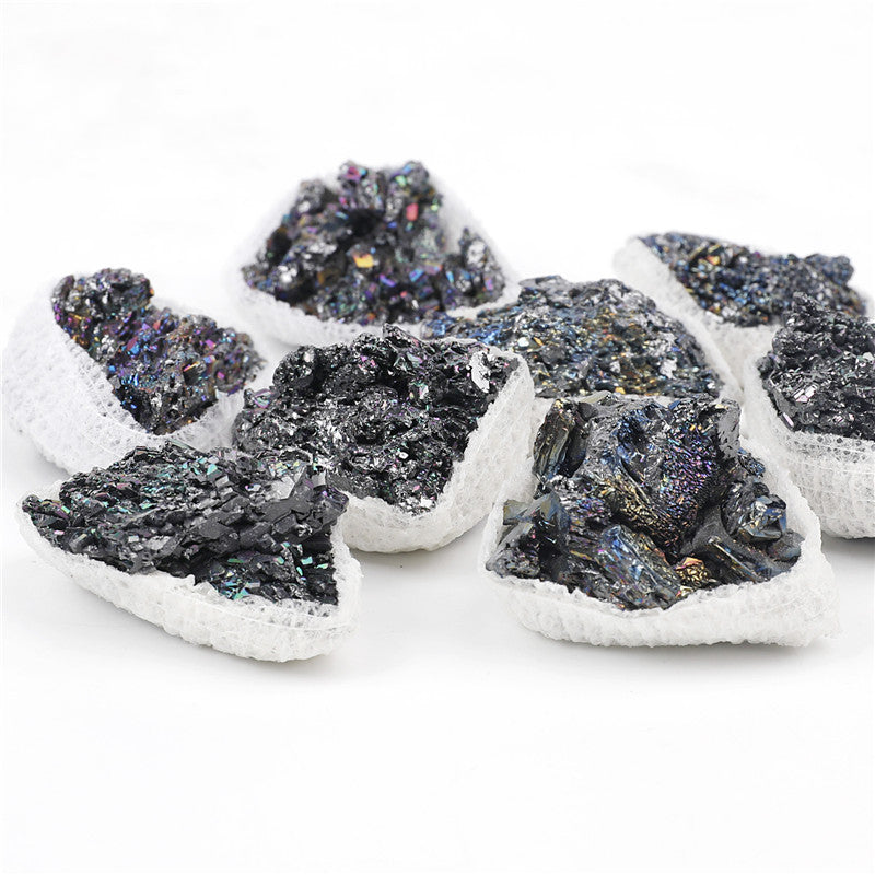 Natural coal crystal rough stone