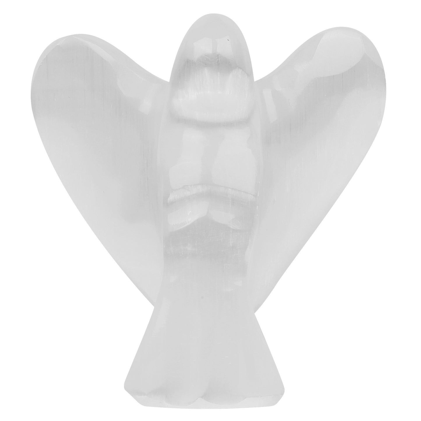 Natural Selenite Angel Crystal Ornament