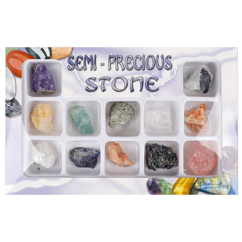 12 types of large-grain natural crystal rough stone mineral specimens for geological teaching