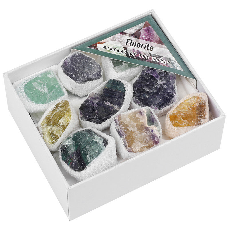 Natural Fluorite Rough Stone Box