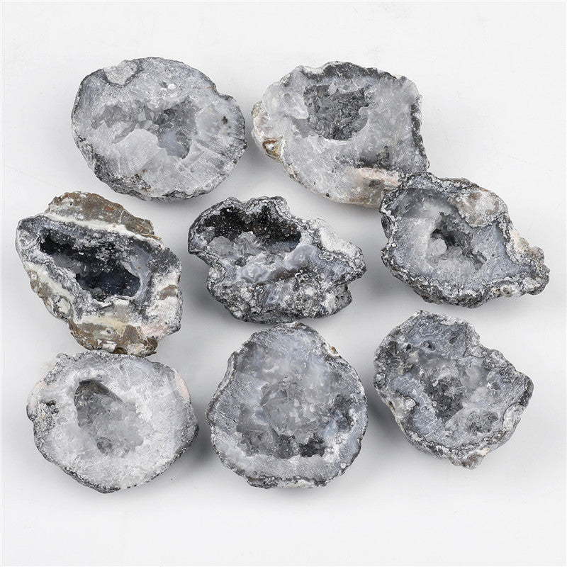 Natural Mexican agate crystal cave box set