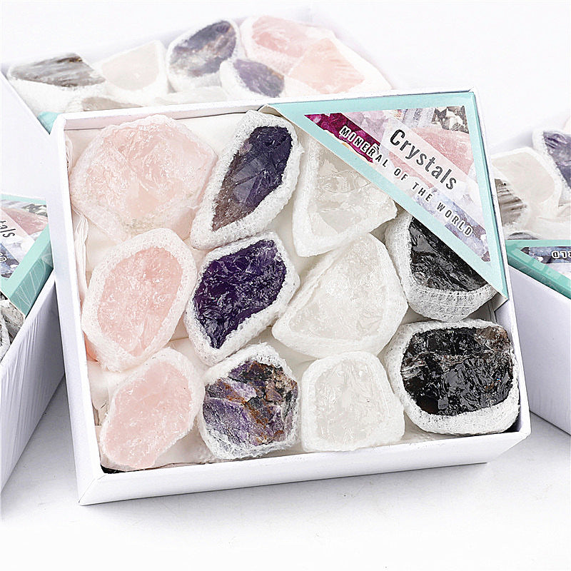 Mixed crystal rough stone box