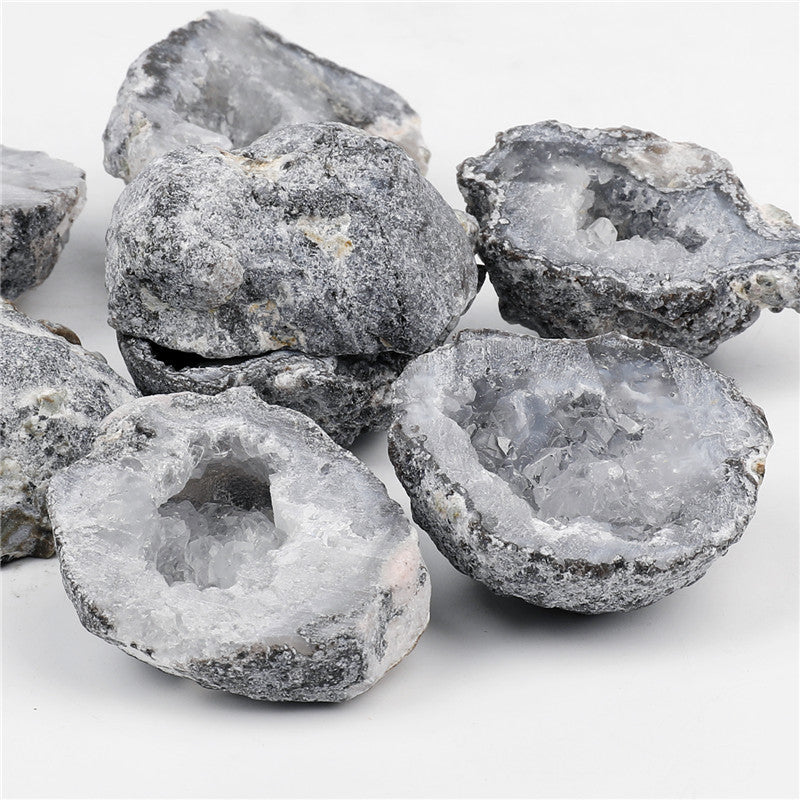 Natural Mexican agate crystal cave box set