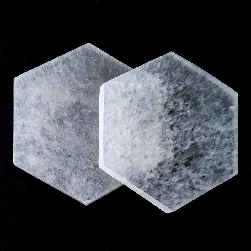 Natural Selenite Slabs Hexagonal, Round, Square, Triangular
