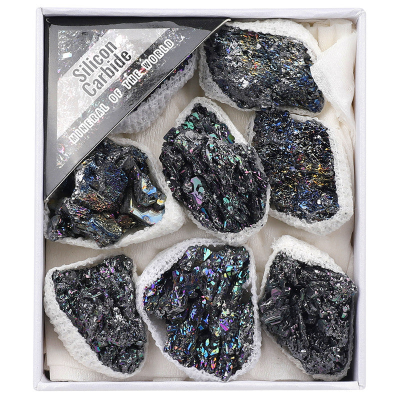 Natural coal crystal rough stone