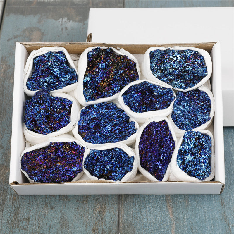 5 colors available Natural raw crystal coal crystal box set