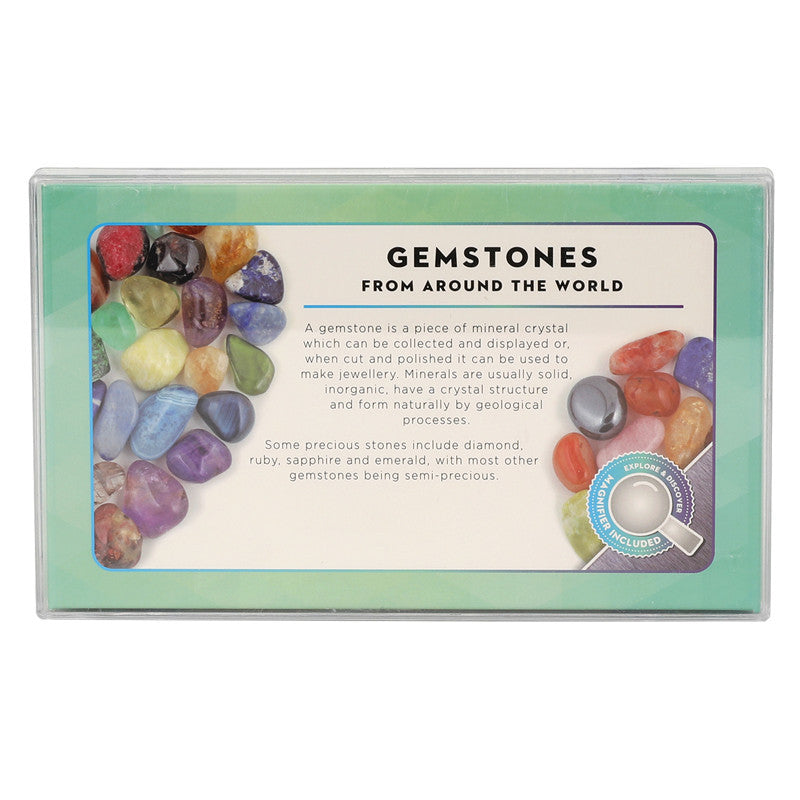 18 types of mineral gemstones, natural crystal mineral specimens, natural geological teaching materials