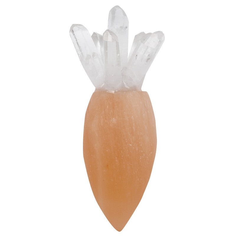 Natural Selenite Carrot
