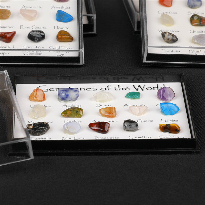 15 types of natural crystal mineral specimens