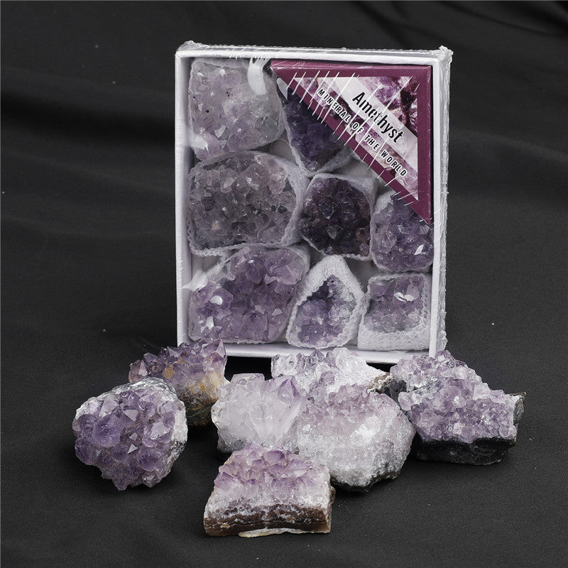 Grade B Amethyst Cluster Gift Box