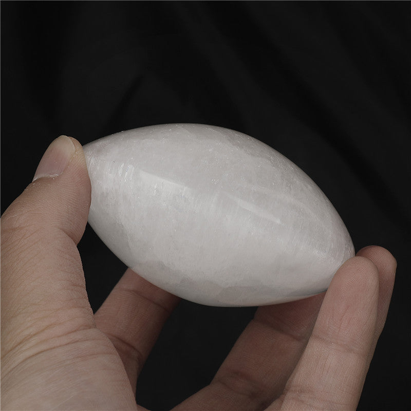 Natural Selenite Round Crystal Ornament