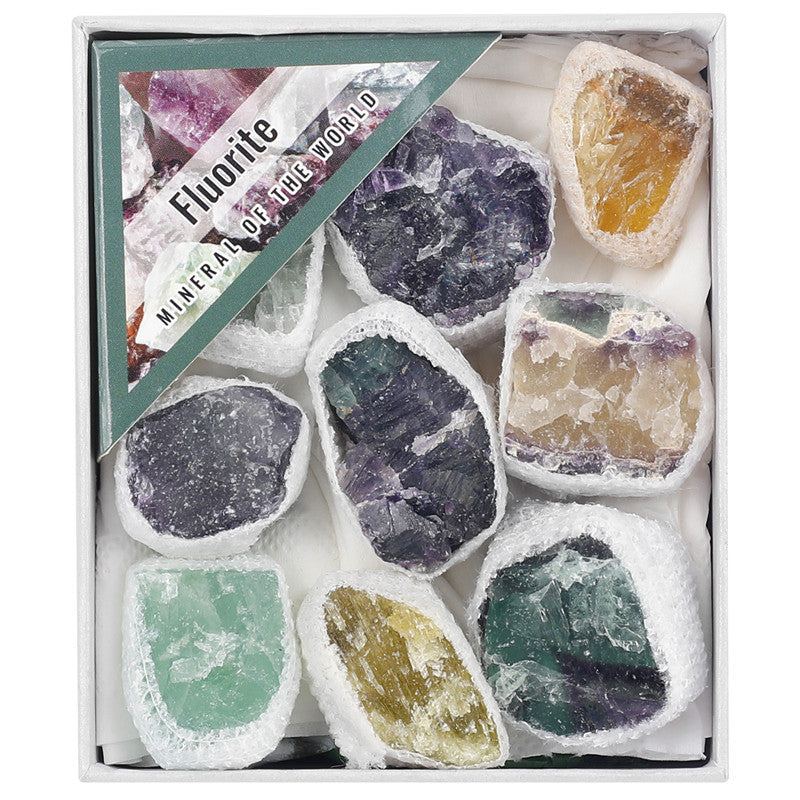 Natural Fluorite Rough Stone Box