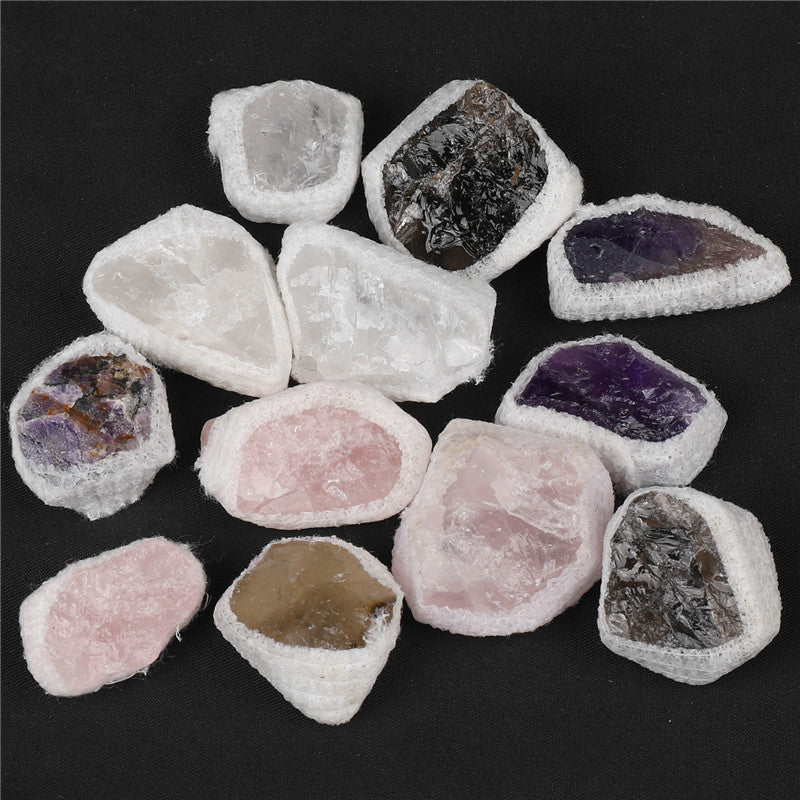 Mixed crystal rough stone box