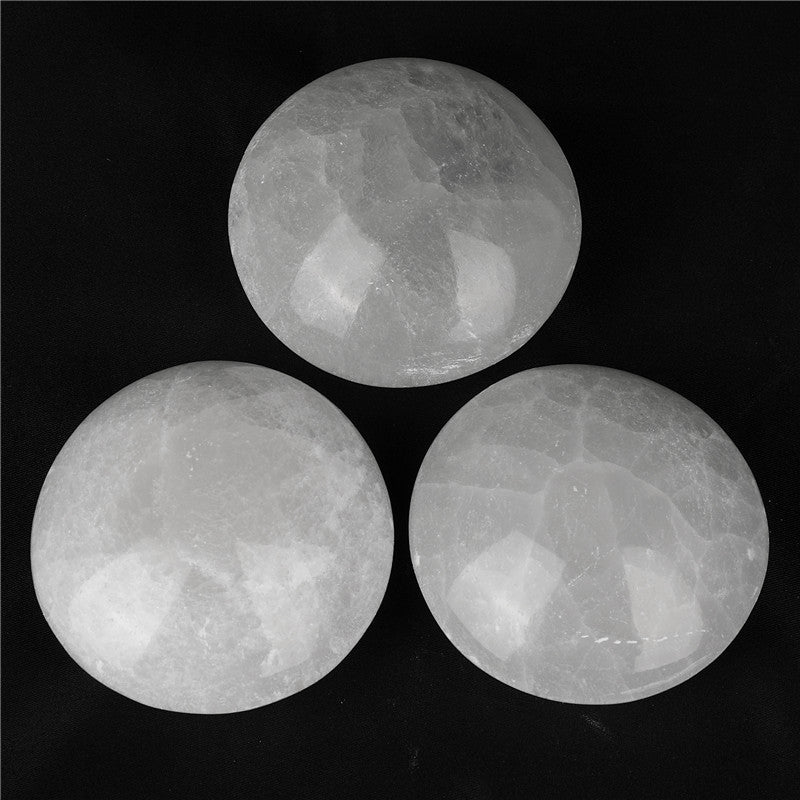 Natural Selenite Round Crystal Ornament