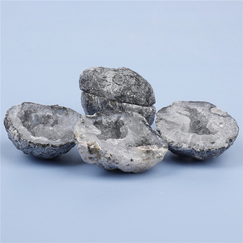 Natural Mexican agate crystal cave box set