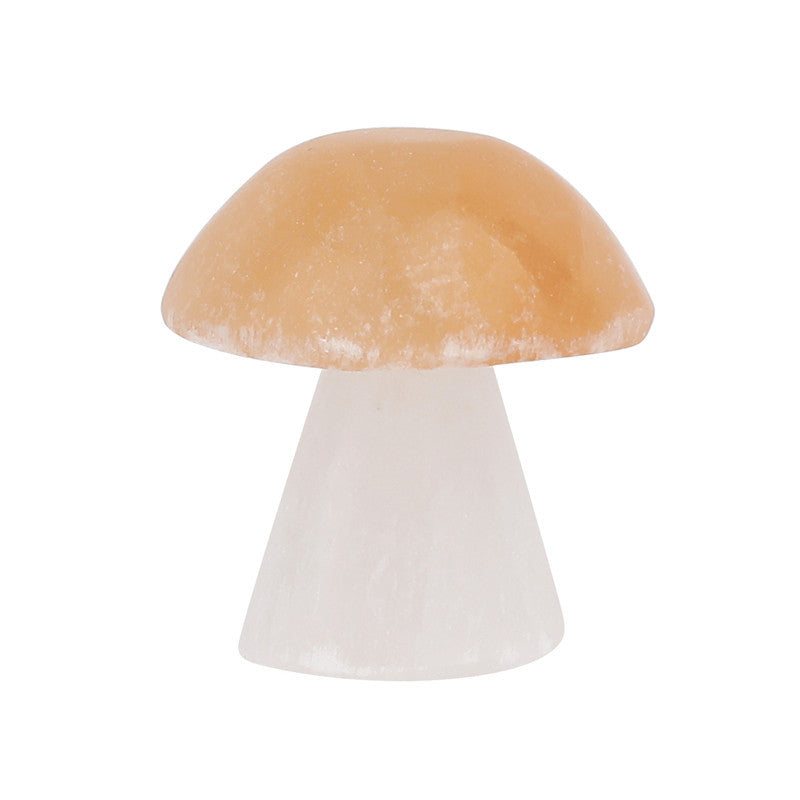 4cm natural selenite mushroom ornament