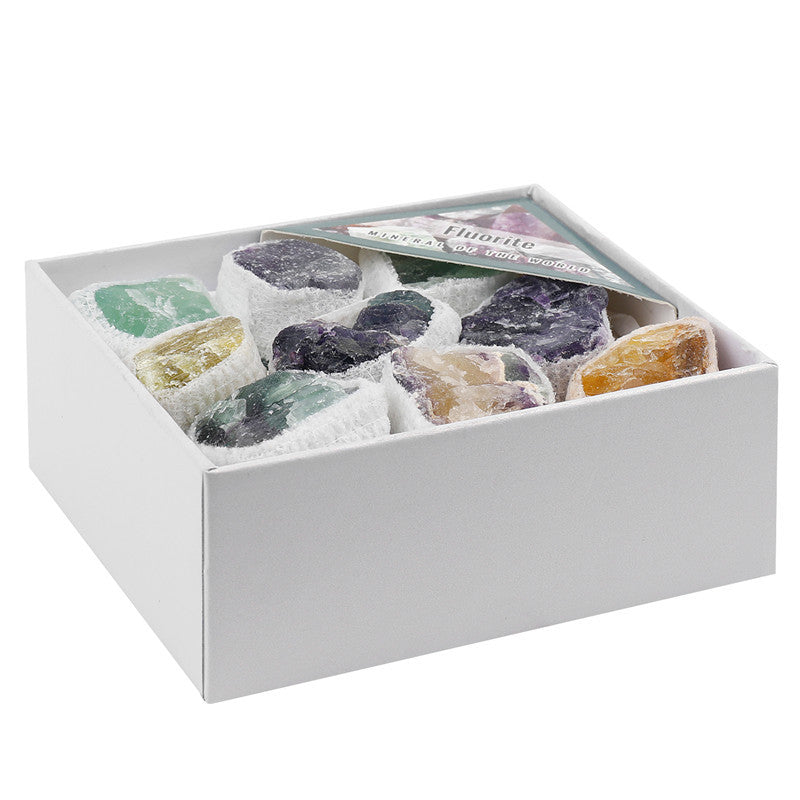 Natural Fluorite Rough Stone Box